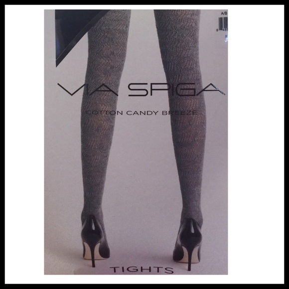 BLACK CROCHET LACE TIGHTS - Picture 4 of 6